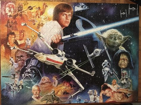 A precision cutting technique guarantees that every piece will fit soundly. Star Wars fine art collection by Buffalo Games 1000 pieces ...