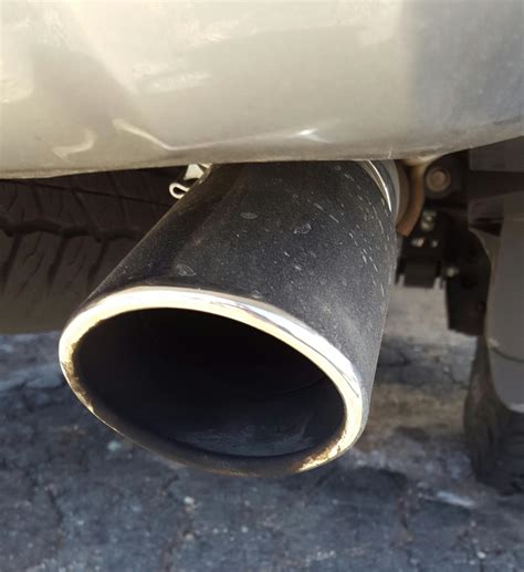 If your exhaust is displaying the above conditions, your engine is running extremely lean. Black soot on exhaust tip. What does it mean? - Toyota ...