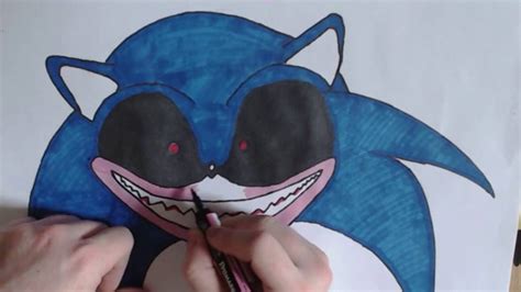 Sonic is the main protagonist of the series sonic the hedgehog. Let's draw sonic.exe - YouTube