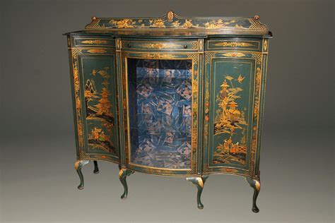 5 out of 5 stars. Antique Cabinet with Green Chinoiserie Finish