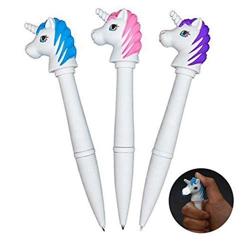 ¿buscas el regalo perfecto para amantes de los unicornios? Juego de bolígrafos con diseño de unicornio, de Pyhot, co ...