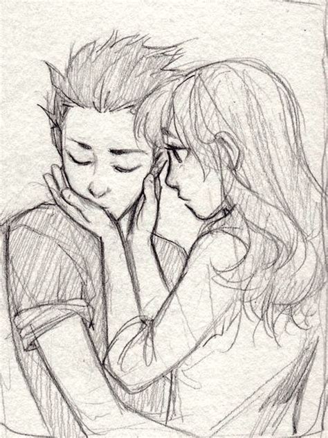 Image of couples drawings in pencil cartoon sketch sketches pterest. Anime drawing | Romantic art, Cute couple drawings