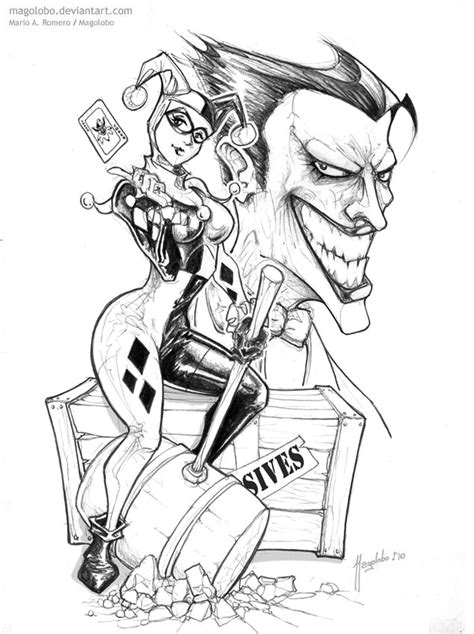 Jika ini kurang cocok silahkan. Harley & Joker - (clean art) by Magolobo -- Fur Affinity ...