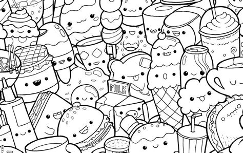 Explore 623989 free printable coloring pages for your kids and adults. New 38+ Adorable Cute Food Coloring Pages