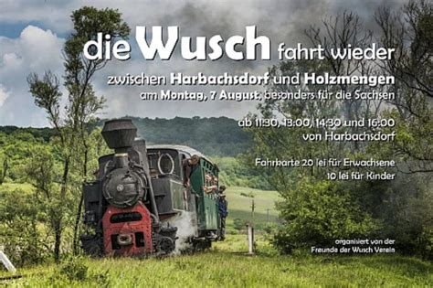 Mehr zum profil des fachbereichs Die legendäre "Wusch" fährt am 7. August durch das ...