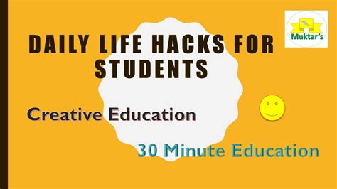 In our 'daily hacks' series, we bring you the latest beauty tips, trends and tricks to transform your life and save. Creative Education