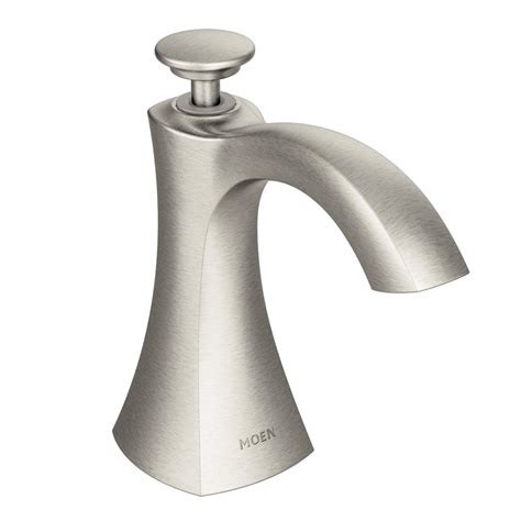 Genuine moen complete kitchen sink soap dispenser in spot resist. Moen S3948SRS Transitional Deck Mounted Kitchen Soap ...