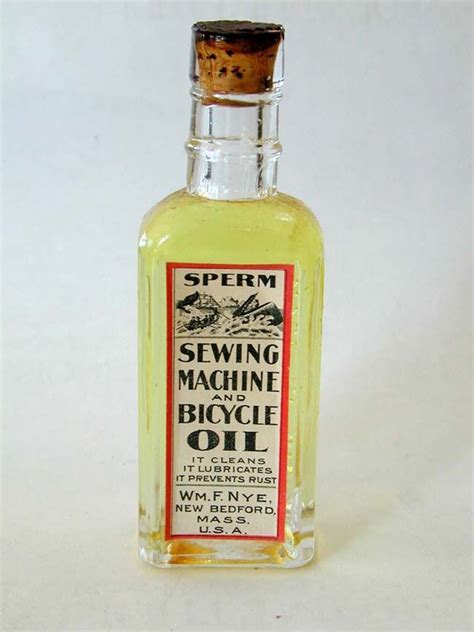 Although it is traditionally called an oil, it is technically a liquid wax. Sperm whale sewing machine bottle - Adult gallery