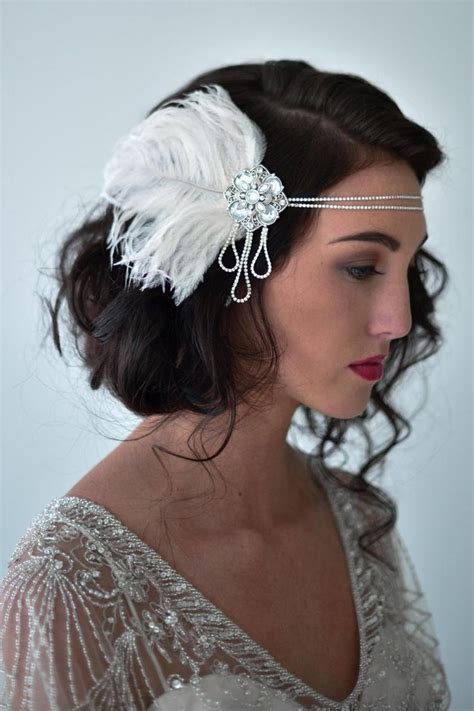 We've got chapters on everything. Silver Flapper Headband Feather Flapper Headpiece Bridal ...