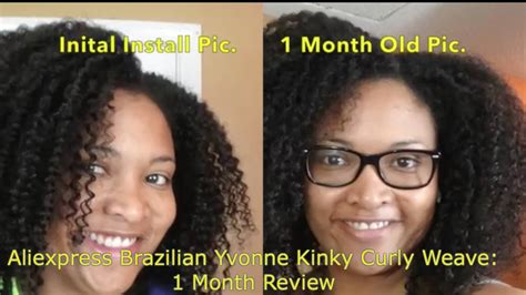 Aliexpress Yvonne Brazilian Kinky Curly: 1 Month Review ...