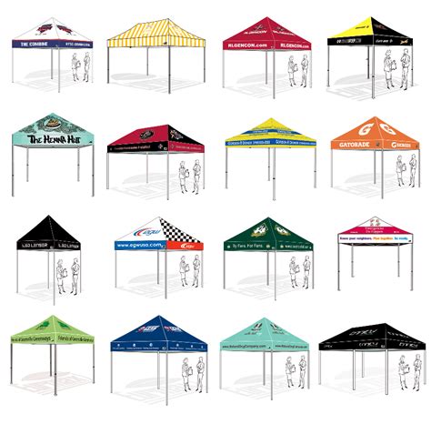Our custom canopy tents are very easy to set up. Custom Pop Up Canopy Sample
