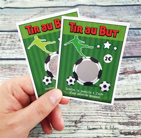 Analyses de jeu > jeu au pied > le tir au but. Ticket jeu à gratter Tir au But - Le monde de Bibou