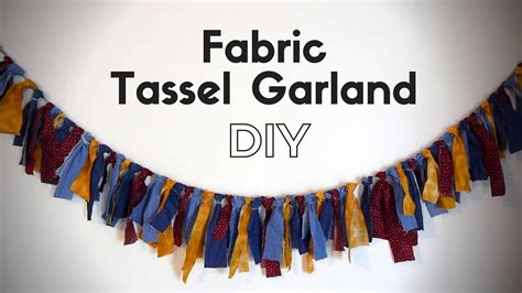 Roll your fabric and as you roll, you'll see the tassel forming. How to Make Fabric Tassel Garland (easy!) - YouTube
