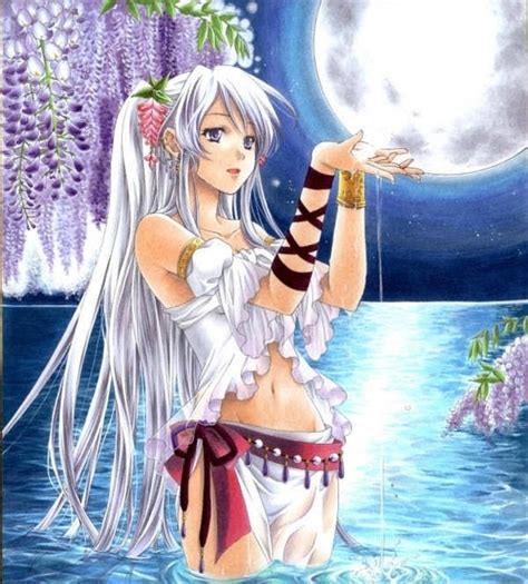 Black & white (黒白の王子 kuroshiro no ōji lit. Fanpop - 11HiddenNinja's Photo: Anime Girl In Water With The Moonlight