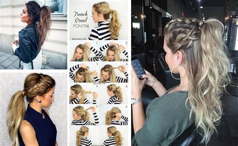 If you have long straight hair, then you will need to do some waves or curls so that the ponytail can look as messy as possible. 22 Cute Ponytails for Long & Medium Length Hair - Straight ...