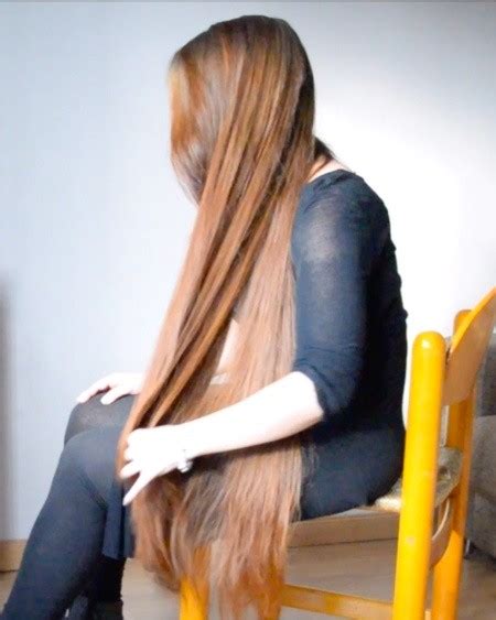 Letting it air dry will keep it healthy and will reduce your styling time in the morning! VIDEO - Thigh length hair brushing in chair (free vide ...