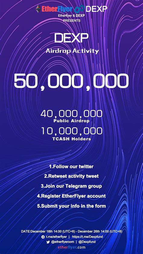 Ether flyer is a strong exchange that is also secured. EtherFlyer on Twitter: "50 million DEXP Token Giveaway for ...