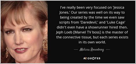 Following the tragic end of her brief superhero career, jessica jones tries to rebuild her life as a private investigator, dealing with cases involving people with remarkable abilities in new york city. Melissa Rosenberg quote: I've really been very focused on ...