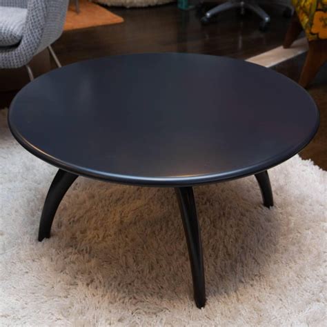 Heywood wakefield round coffee table 47w spider leg table mid century modern furniture blonde wood atomic danish modern scandinavian decor artlovesantiques 5 out of 5 stars (319) $ 1,400.00 free shipping add to favorites vintage heywood wakefield. Round Lacquered Lazy Susan Coffee Table by Heywood ...