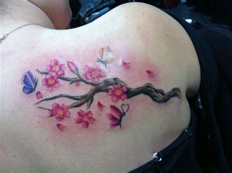 3D Butterfly Cherry Blossom Tattoo - 144+ SVG File Cut Cricut