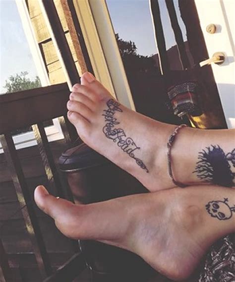 Paris jackson got two tattoos on her ankle which are dedicated to her younger brother bigi (blanket) jackson. Paris Jackson's Latest Tribute to MJ is an "Apple Head ...