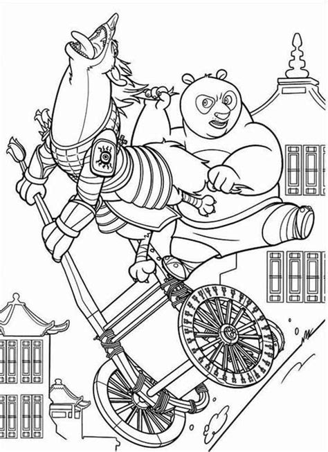 How about coloring panda po alongside the furious five, master monkey, master crane, master viper, master tigress and master mantis! Pin di Kung Fu Panda Coloring Page