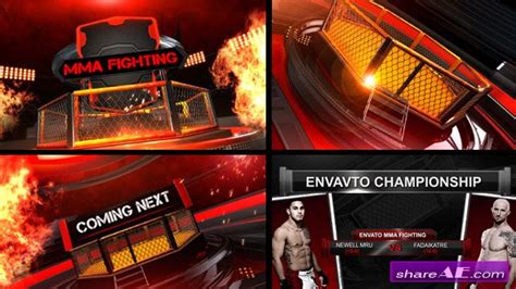 Stylish 3d texts and logos. Mma Fighting Broadcast Package - After Effects Project ...