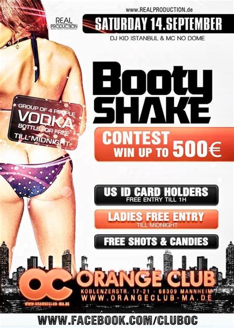 Amatuer strippers shakin booty contest. Party - BOOTY SHAKE - Orange Club in Mannheim - 14.09.2013