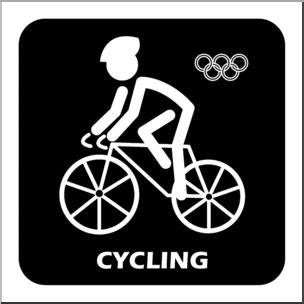 Untimed social riders, recreational riders, and one for competitive riders. Clip Art: Summer Olympics Event Icon: Cycling B&W I ...