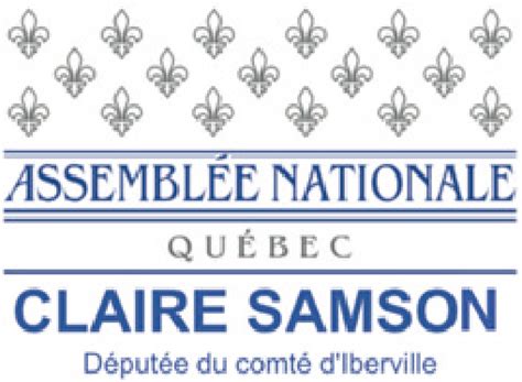 She was also the party's candidate in iberville in the 2012 election. CLAIRE SAMSON LOGO - MaCulture.ca - Saint-Jean-sur ...