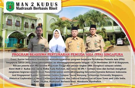 Mlaku2 bareng santri bersama drumband man 2 kudus 2017подробнее. Siswi MAN 2 Kudus Terpilih Program Pertukaran Pemuda Asia ...