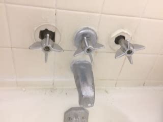 The third typically diverts water from the bathtub faucet to the shower head. Tried Replacing Valve Stem On Bathtub Faucet... - Plumbing ...