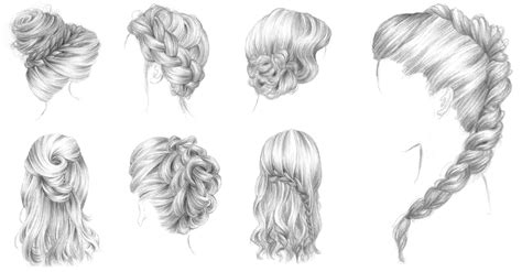 Depuis des temps lointains les cheveux longs et désordonnés sont un signe de la beauté naturelle féminine. Bars à coiffures 365c | Dessin coiffure, Comment dessiner ...