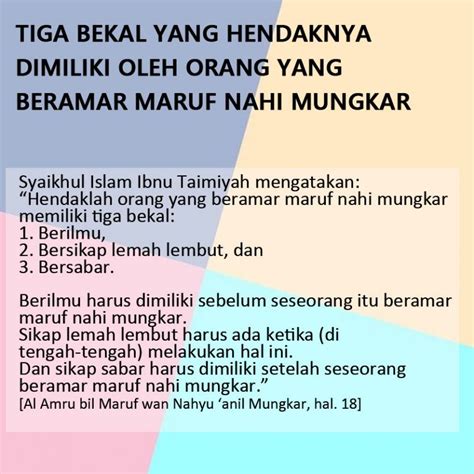 1.hukum dan syariat allah swt dapat ditegakkan dalam kalangan masyarakat. Apakah Maksud Amar Makruf Nahi Mungkar