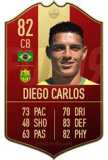 3 weeks ago • award. Diego Carlos Santos Silva FIFA 19 Rating, Card, Price