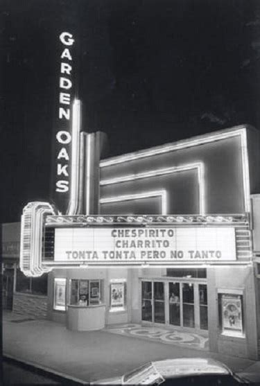 Fun, throwback movie theater with a current not wanting to support houston's enormous towing industry, and with no time left before the movie started, i drove 40 minutes back home. Garden Oaks Theater in Houston, TX - Cinema Treasures