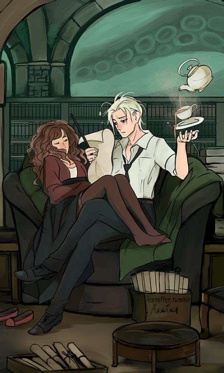 More images for draco and hermione fan art cute » draco x hermione on Tumblr