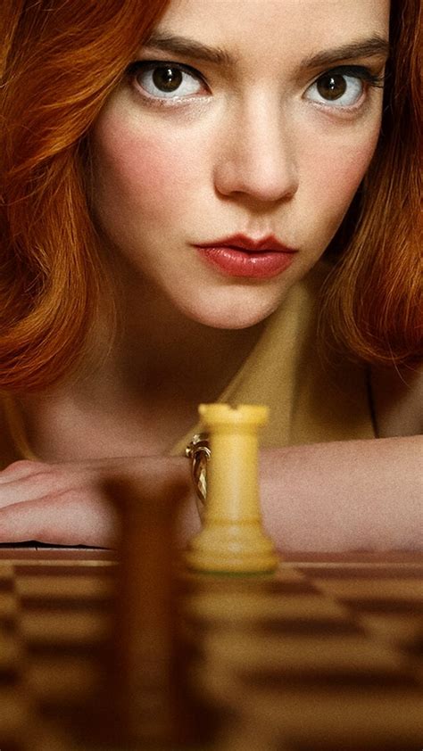 The title refers to queen's gambit, a chess opening. 2160x3840 Anya Taylor-Joy The Queens Gambit Sony Xperia X ...