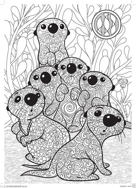 Download Otters | Libro de colores, Páginas para colorear disney y ...