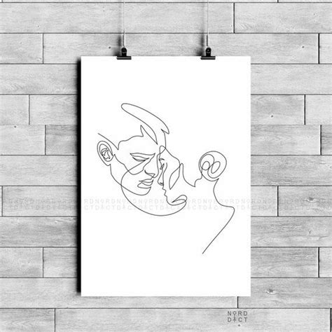Buy line minimalism art prints and get the best deals at the lowest prices on ebay! One Line Love Couple PRINTABLE, Minimalist Dancing Couple ...