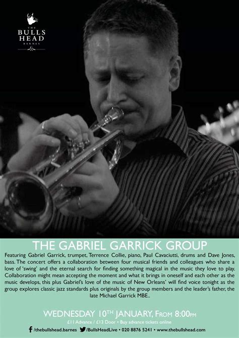 I've written and produced music for all kinds of things over the last 20 years from commercials, to films and film trailers, video games. The Gabriel Garrick Group at Bulls Head Barnes, London on ...