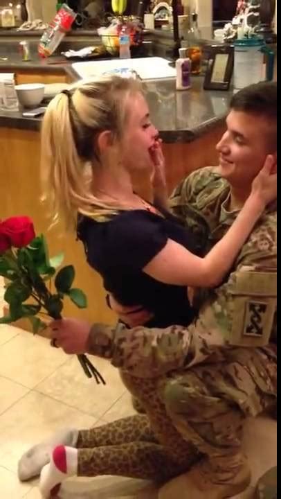 If she agrees, then make plans and go see her folks together. Soldier Returns Home, Surprises Wife VIRAL - YouTube