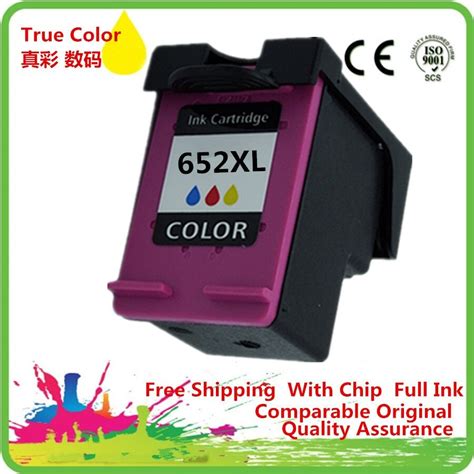 1 Pcs Color Ink Cartridges Remanufactured For HP 652 XL ...