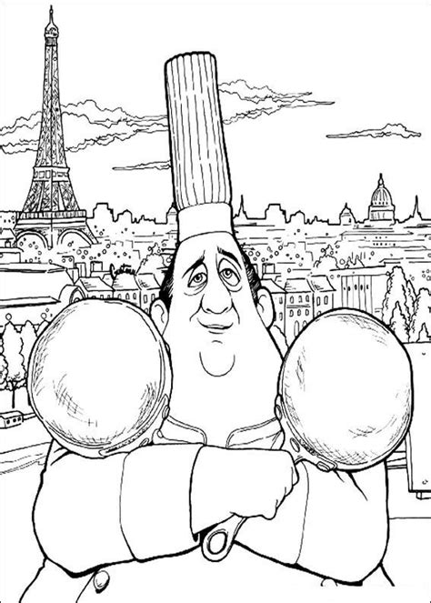 For the coloring your ratatouille drawing it is recommended to use colored pencils wood or wax. Kids-n-fun.com | 55 coloring pages of Ratatouille