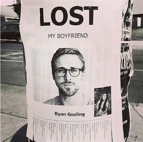 Share these jokes with your significant other and bring a small on his or her face. Ryan Gosling ~ Lost Boyfriend | Make me laugh, My ...