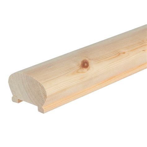 Our timber parts are produced in a. 50mm x 75mm Softwood Rebated Crown Handrail (Finish 44mm x 69mm)