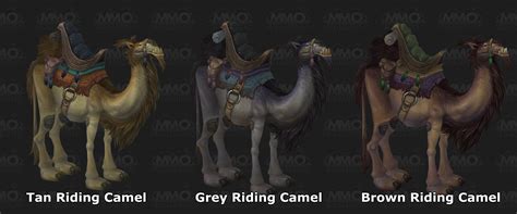 There are three surviving species of camel. Shy at WoW: Mounts in Cataclysm