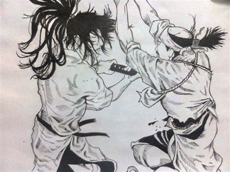 Coming up with a top 20 proved a challenge. Drawing vagabond fight scene! | Anime Amino