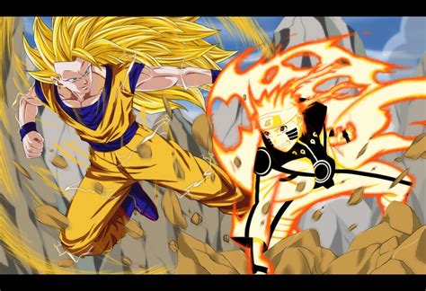 Team has made a good teamwork. Commission - Naruto VS Goku by dannex009 on DeviantArt