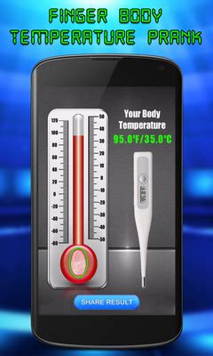 We have carefully handpicked these temperature programs so that you can download them safely. Finger Body Temperature Prank APK - Free download for Android